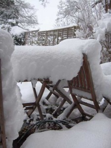 Snow on a table